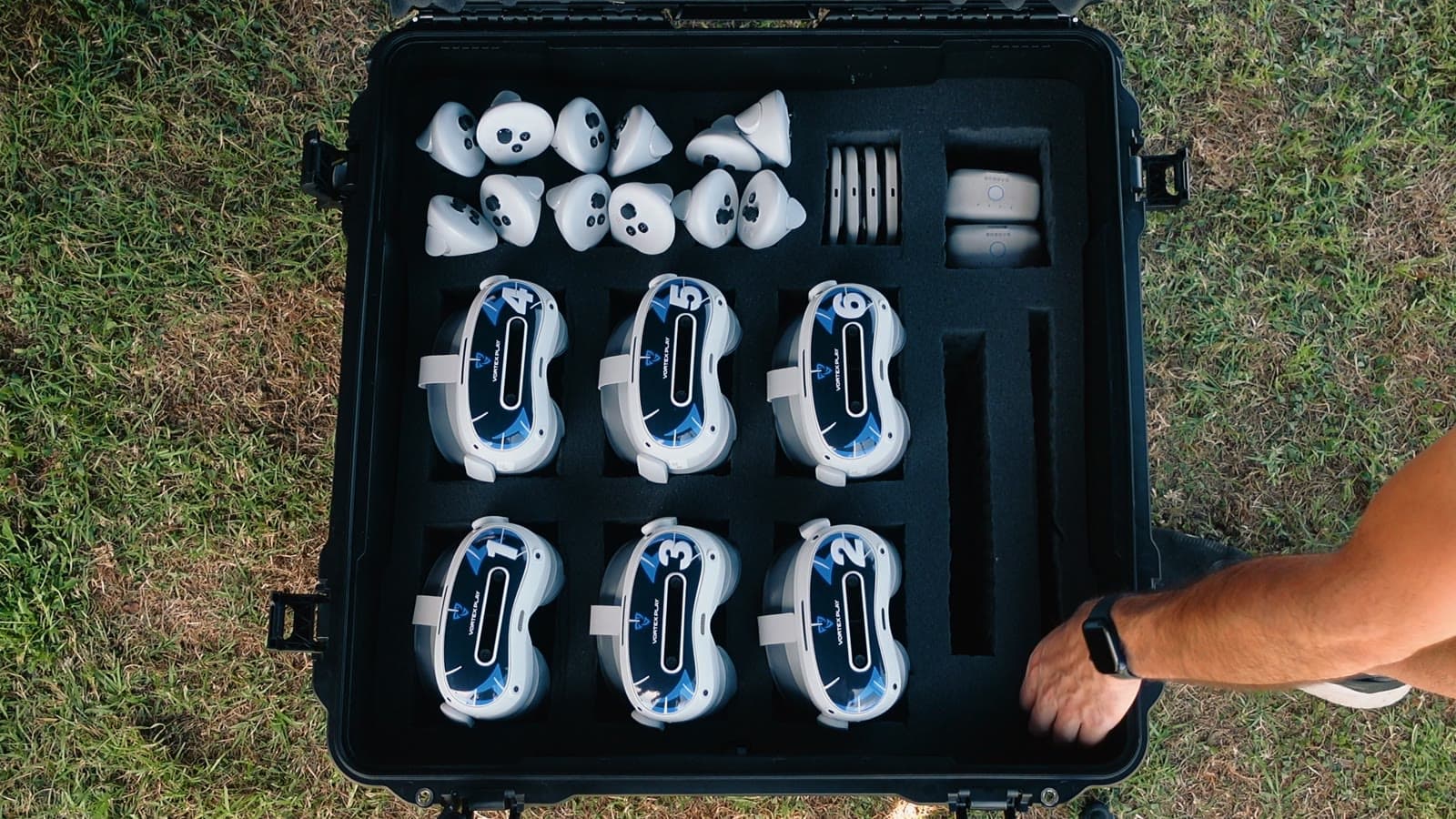 La VR en una maleta.
Lista en 15 minutos.